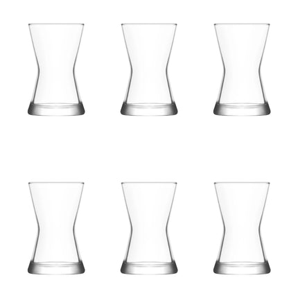 Türkische Teegläser Derin 6er Set 140ml Lav