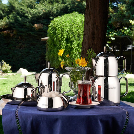 Korkmaz Pera Teekessel-Set – Edelstahl, 0,65 l & 1,2 l, SOLAR BASE