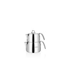 Korkmaz Perla Midi Teekannen-Set 0,7 / 1,4 l – Çaydanlık, Edelstahl, Induktion