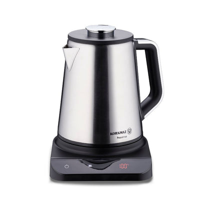Elektrische Teemaschine Edelstahl Glas Teekocher Digitaldisplay 0,8 Liter 1,8 Liter Korkmaz Prosense