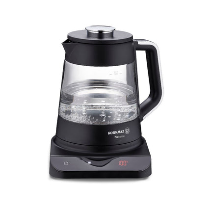 Teemaschine Elektrischer Teekocher Glas Digitaldisplay 0,8 Liter 1,8 Liter Korkmaz Prosense