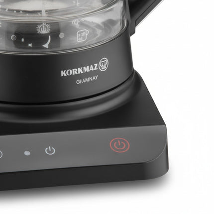 Teemaschine Elektrischer Teekocher Glas Digitaldisplay 0,8 Liter 1,8 Liter Korkmaz Prosense
