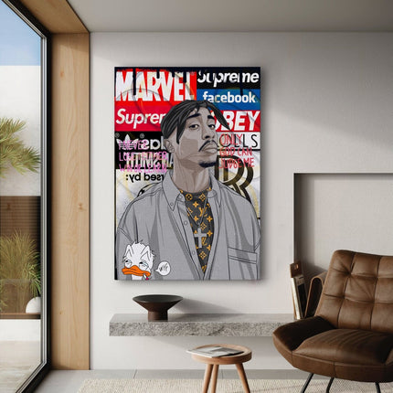 Tupac - Leinwandbild Pop Art (Canvas) kaufen bei Linkreich – Jetzt entdecken!
