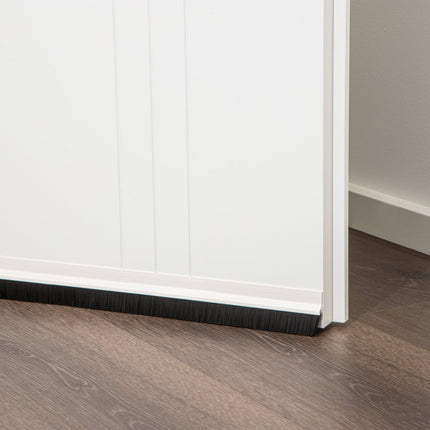 Türleiste Bürstendichtung Türdichtung 100 cm weiß braun Selbstklebend Zugluftstopper (Zugluftstopper) kaufen bei Linkreich – Jetzt entdecken!