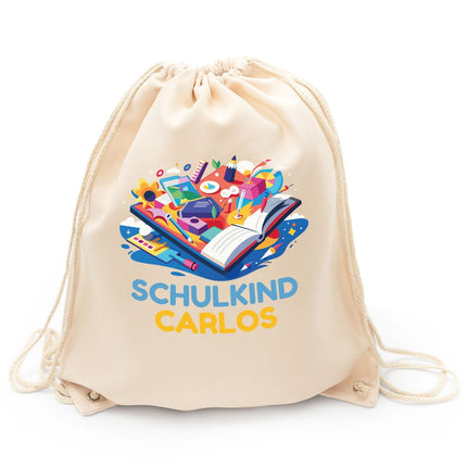 SEO. Turnbeutel für Kinder - Schulkind Buch - zur Einschulung - Linkreich