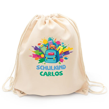 SEO. Turnbeutel für Kinder - Schulkind Rucksack - zur Einschulung - Linkreich
