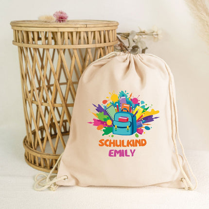 SEO. Turnbeutel für Kinder - Schulkind Rucksack - zur Einschulung - Linkreich