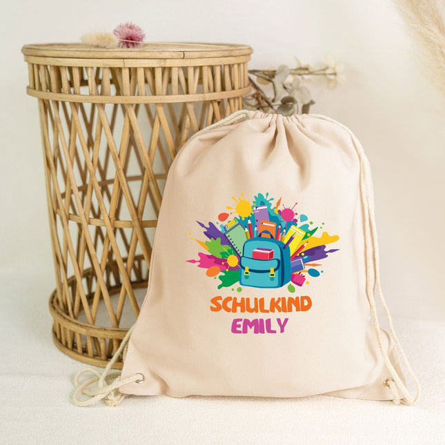 SEO. Turnbeutel für Kinder - Schulkind Rucksack - zur Einschulung - Linkreich