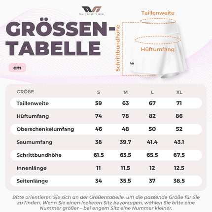 TVI Damen 2 in 1 Fahrradrock Kurze Gepolstert Radlerhose mit Tasche (Fahrradhose) kaufen bei Linkreich – Jetzt entdecken!