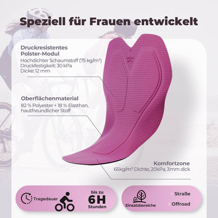 TVI Damen 2 in 1 Fahrradrock Kurze Gepolstert Radlerhose mit Tasche (Fahrradhose) kaufen bei Linkreich – Jetzt entdecken!