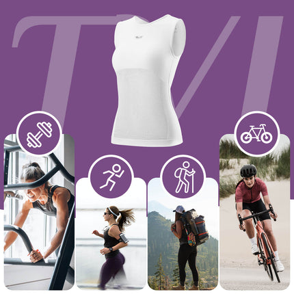 TVI Damen Ärmellos Radtrikot Fahrradweste Sommer (Funktionsshirt) kaufen bei Linkreich – Jetzt entdecken!