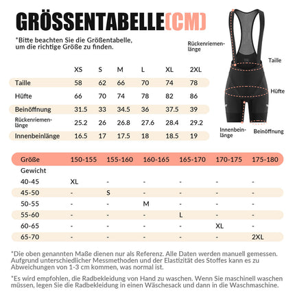 TVI Damen Trägerhose Fahrradhose Gepolstert Schnell Trocknende (Fahrradhose) kaufen bei Linkreich – Jetzt entdecken!