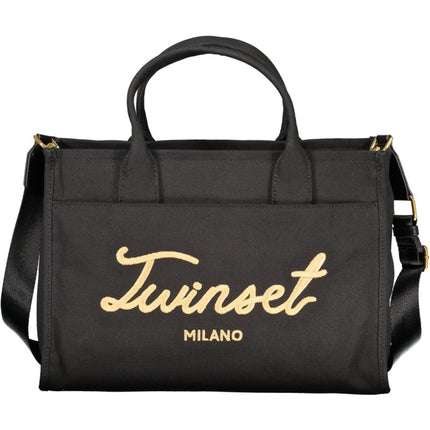 SEO. TWINSET Damen-Tasche Beige – Elegante Tragetasche mit Schultergurt für den Alltag - Schwarz Linkreich