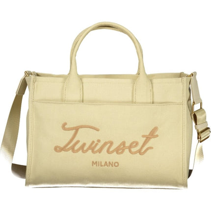 SEO. TWINSET Damen-Tasche Beige – Elegante Tragetasche mit Schultergurt für den Alltag - Beige Linkreich