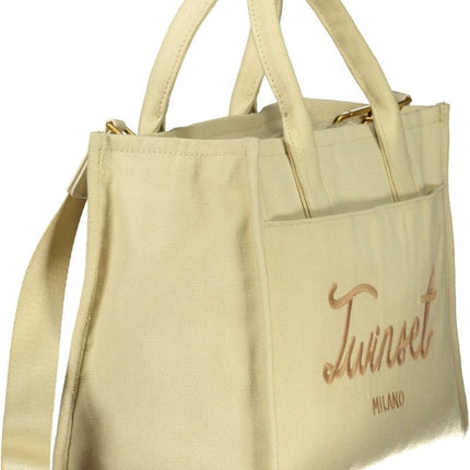 SEO. TWINSET Damen-Tasche Beige – Elegante Tragetasche mit Schultergurt für den Alltag - Schwarz Linkreich