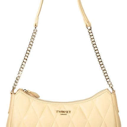 SEO. TWINSET Damen-Tasche Rosa – Schultertasche mit Kette für den Alltag - Rosa Linkreich