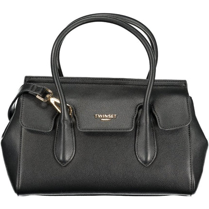 SEO. TWINSET Damen-Tasche schwarz – Elegante Tragetasche mit verstellbarem Schultergurt - Schwarz Linkreich