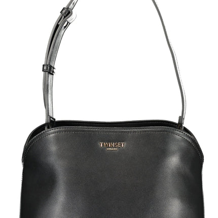 TWINSET Damen-Tasche schwarz – Elegante Doppeltasche mit verstellbarem Schultergurt