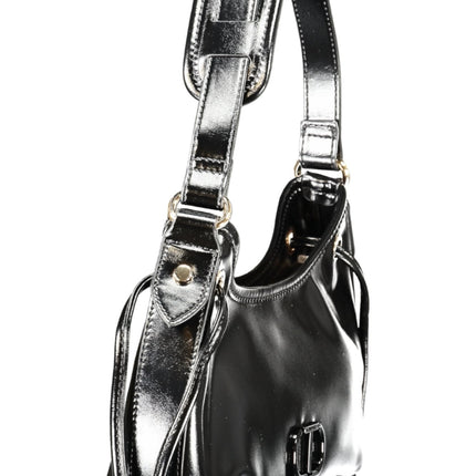 TWINSET Damen Tasche schwarz – Hobo Bag mit Schultergurt und Reißverschluss