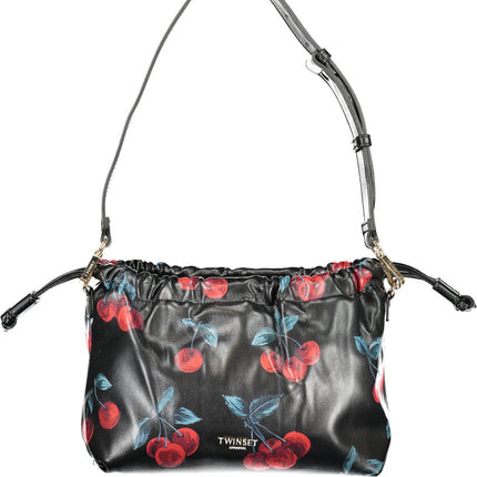 TWINSET Damen-Tasche schwarz – Elegante Doppeltasche mit verstellbarem Schultergurt