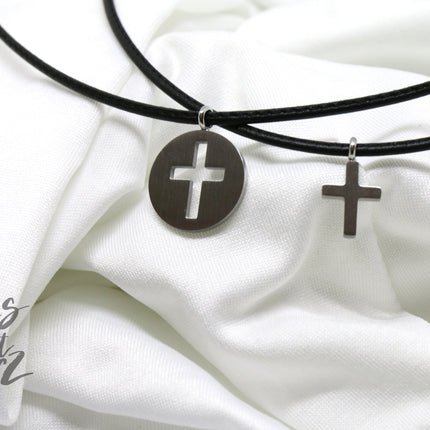 Thankgoods Freundschaft-Schmuckset Kreis/Kreuz für 2 Menschen die Ihre Liebe auf eine ganz besondere Art teilen möchten!