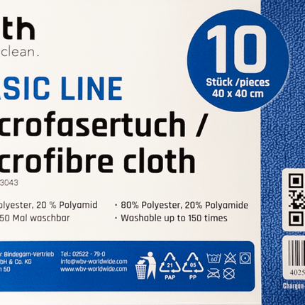 SEO. Ulith Basic Line Microfasertücher 40x40cm – Saugstark & waschbar - Blau Linkreich