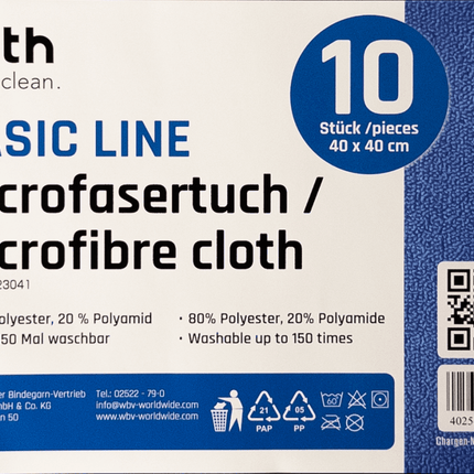 SEO. Ulith Basic Line Microfasertücher 40x40cm – Saugstark & waschbar - Blau Linkreich