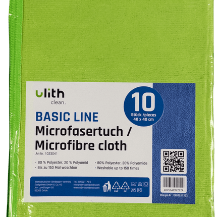 SEO. Ulith Basic Line Microfasertücher 40x40cm – Saugstark & waschbar - Blau Linkreich