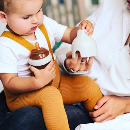 Ultra Wide Neck Baby Bottle 240ml (Grau) (Babyflasche) kaufen bei Linkreich – Jetzt entdecken!