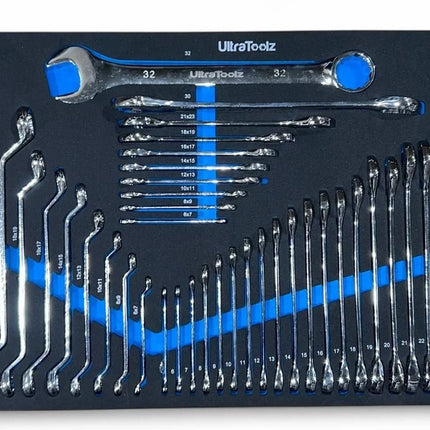 UltraToolz Werkstattwagen 7 Schubladen 110 kg – inkl. Akku - Set (4 Maschinen), Drehmomentschlüssel & Chrom - Vanadium - Werkzeug (Profi - Werkzeugwagen) kaufen bei Linkreich – Jetzt entdecken!