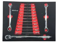 ULTRATOOLZ Werkstattwagen 7/7 – befüllt mit über 250 Teilen Profi - Werkzeug aus Chrom - Vanadium | 7 Schubladen + Seitenfach, inkl. Drehmomentschlüssel, 72 kg, (Profi - Werkstattwagen) kaufen bei Linkreich – Jetzt entdecken!