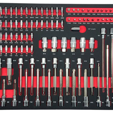 ULTRATOOLZ Werkstattwagen 8/8 – über 270 Teile Chrom - Vanadium Werkzeug | 8 befüllte Schubladen inkl. Drehmomentschlüssel & Bremskolbenrücksteller - Set, Seitenfach & Schloss – Grau (Profi - Werkzeugwagen) kaufen bei Linkreich – Jetzt entdecken!