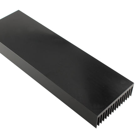 Kühlkörper 450mm plangefräst schwarz eloxiert
