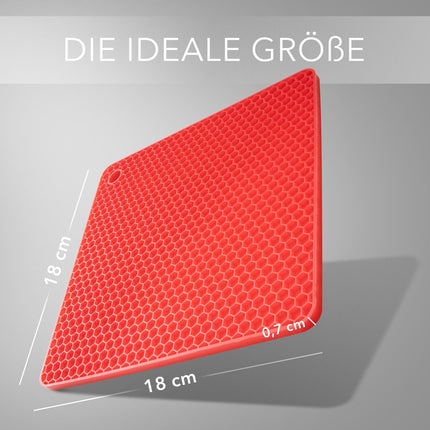 Untersetzer aus Silikon Topfuntersetzer Pfannenuntersetzer Topflappen rund & eckig Rot - 4er Set (Topfuntersetzer) kaufen bei Linkreich – Jetzt entdecken!