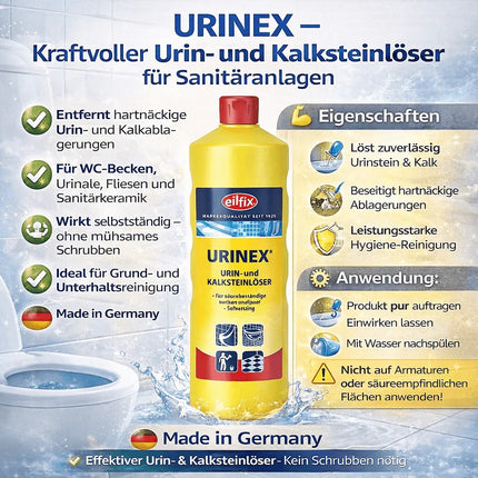 EILFIX URINEX – Kraftvoller Urin- und Kalksteinlöser für Sanitäranlagen