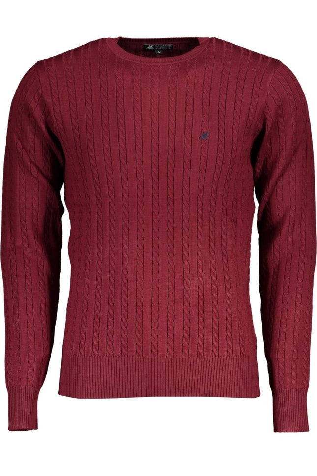 SEO. U.S. GRAND Herren Pullover rot – Langärmliges Trikottchen mit Logo-Stickerei - Rot Linkreich