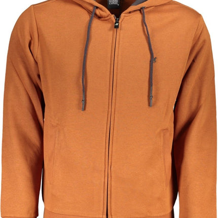 SEO. US GRAND Herren - Sweatshirt mit Reißverschluss, blau - Braun Linkreich