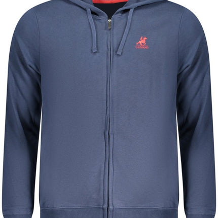 SEO. U.S. GRAND Herren - Sweatshirt mit Reißverschluss – Kapuze, 2 Taschen – Grün - Blau Linkreich