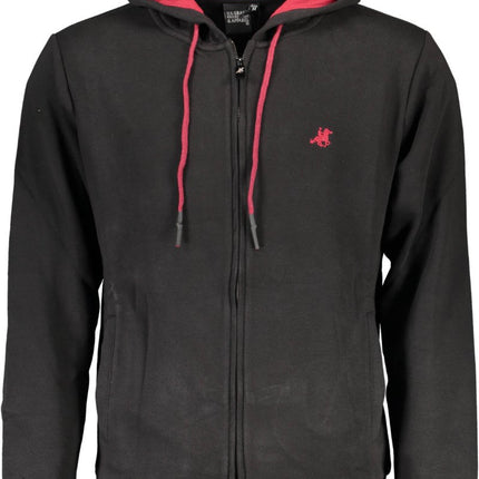 SEO. US GRAND Herren - Sweatshirt mit Reißverschluss, schwarz - Schwarz Linkreich