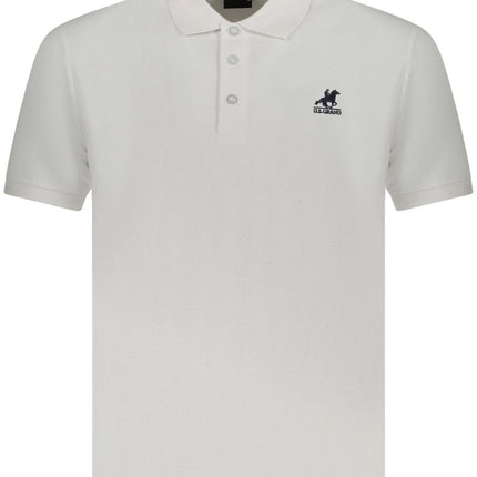 SEO. U.S. GRAND Poloshirt Herren – Weißes Polo Kurzarm aus 100% Baumwolle - Weiß Linkreich