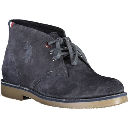 SEO. U.S. POLO BEST PRICE Stiefeletten Herren – Blaue Schnürstiefel für Herbst/Winter - Blau Linkreich