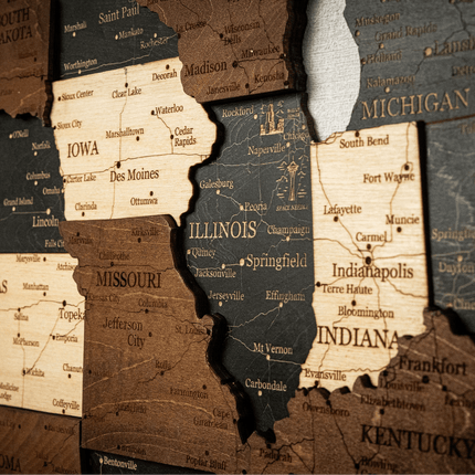 USA 3D Wooden Map (3D Wooden Country Maps) kaufen bei Linkreich – Jetzt entdecken!