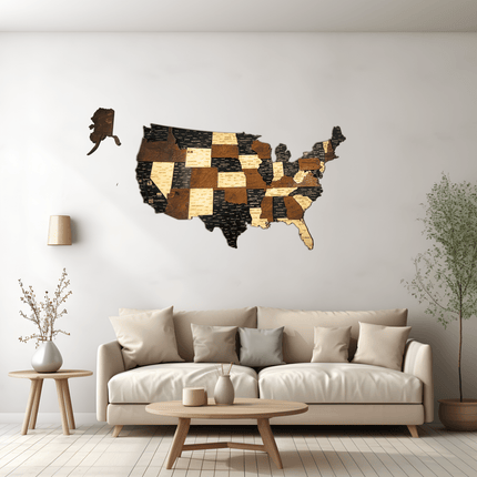 USA 3D Wooden Map (3D Wooden Country Maps) kaufen bei Linkreich – Jetzt entdecken!