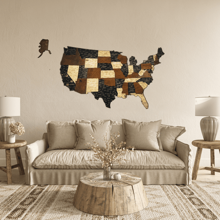 USA 3D Wooden Map (3D Wooden Country Maps) kaufen bei Linkreich – Jetzt entdecken!