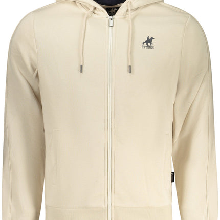 US GRAND Herren-Sweatshirt mit Reißverschluss, beige