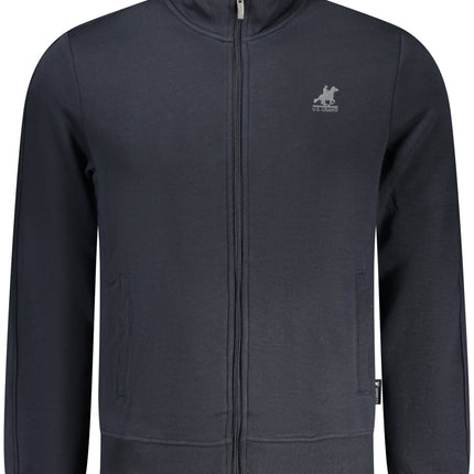 US GRAND Herren-Sweatshirt mit Reißverschluss, blau