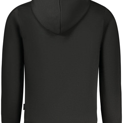 US GRAND Herren-Sweatshirt mit Reißverschluss, schwarz