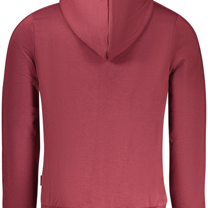 US GRAND RED Herren-Sweatshirt mit Reißverschluss