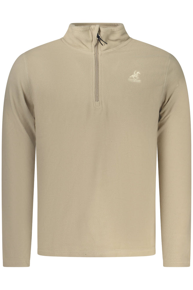 US GRAND Herren-Sweatshirt mit Reißverschluss, beige