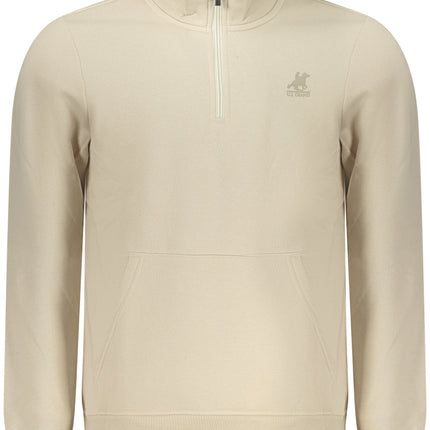 US GRAND Herren-Sweatshirt mit Reißverschluss, beige